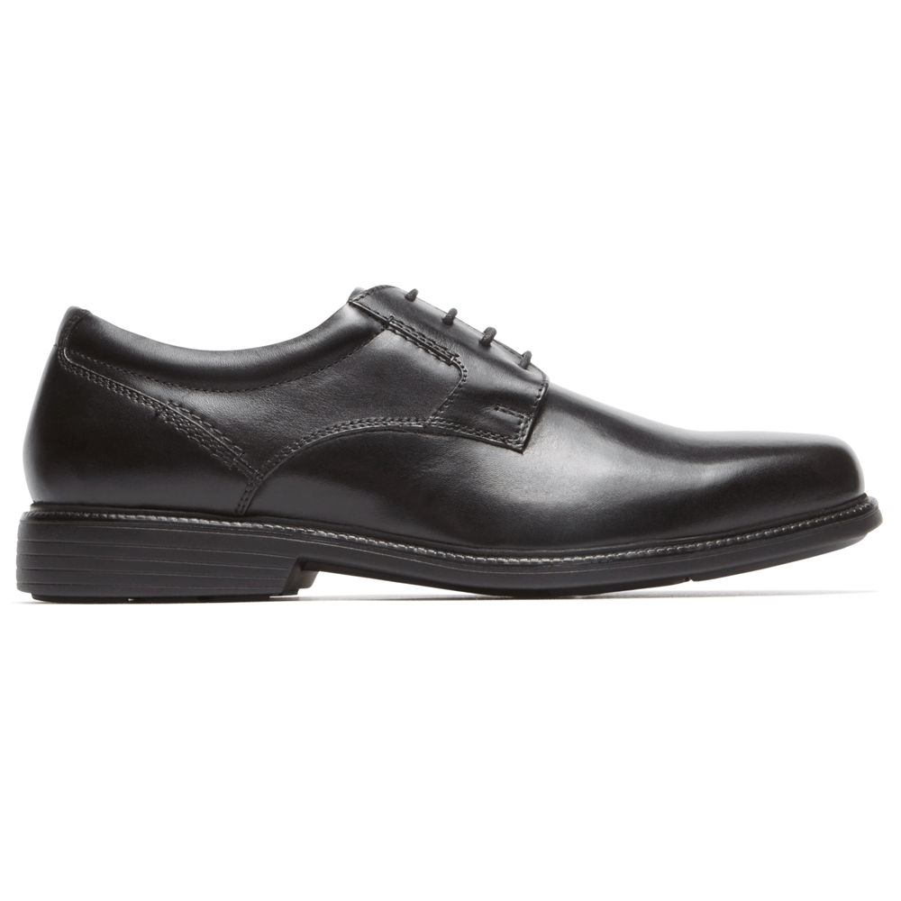 Rockport Mens Charles Road Plain Toe - Oxfords Black - OZH051794